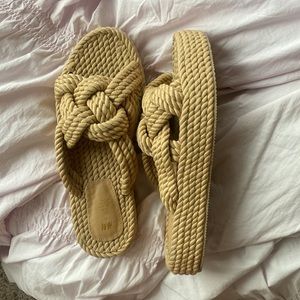 H&M Woven Platform Sandals